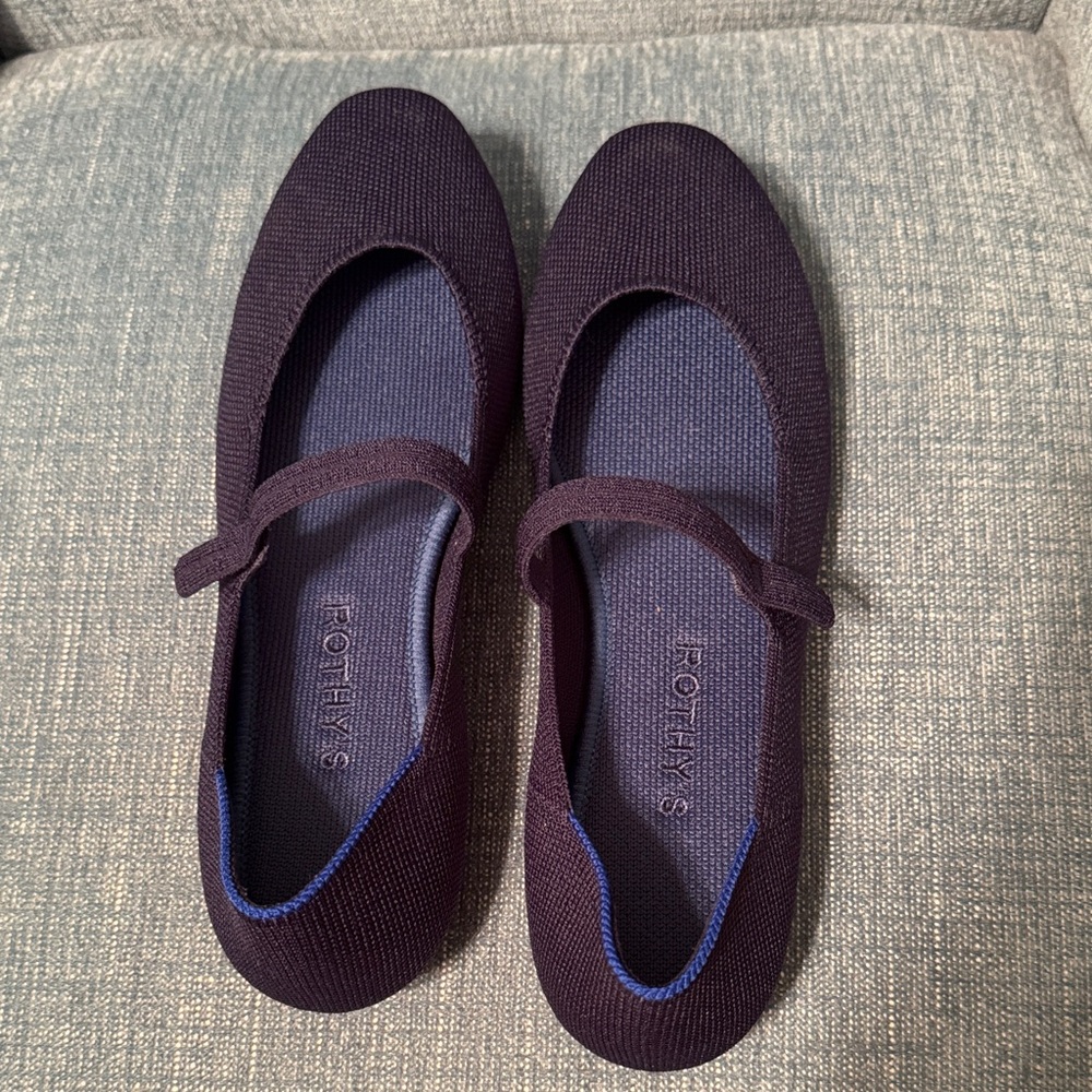 Rothy's Women's Dark Blue Mary Jane Flats